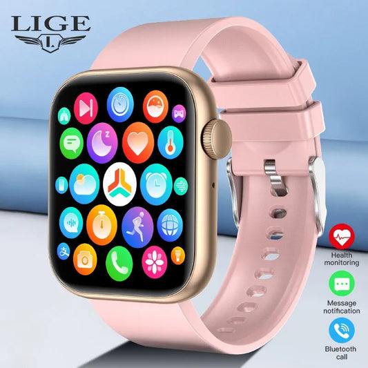 LIGE Smart Watch For Women Full Touch Screen Bluetooth Call